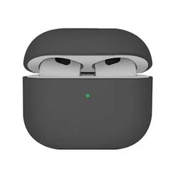 Uniq Lino Hybrid Liquid Silicon Case For Airpods 4Th Gen Case - Ash Grey